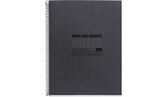 "Miquelrius Notizblock SCHWARZ Recycle A4 80 Blatt (Speditionsversand)"