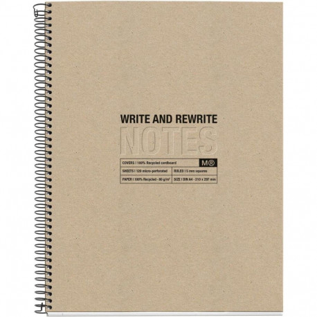 "Miquelrius Notizblock BEIGE Recycle A4 80 Blatt (Speditionsversand)"