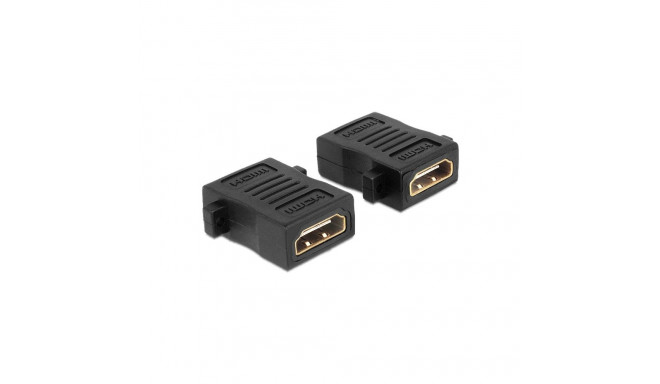 "DELOCK Adapter HDMI-A Buchse > A Buchse mit Schraubanschluss"