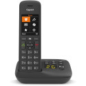 "GIGASET C575A schwarz schnurlos analog (DECT) Anrufbeantworter TFT-Farb-Display Freisprechen Adress