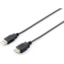 "Equip Kabel USB-A 2.0 -> A Verl. St/Bu 3.00m 480Mbps sw Polybeutel"