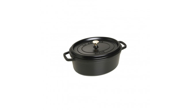 "Staub La Cocotte 31cm oval. schwarz. Gusseisen"