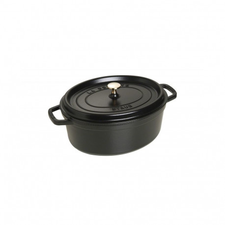 Staub La Cocotte 29cm must ovaalne malmist