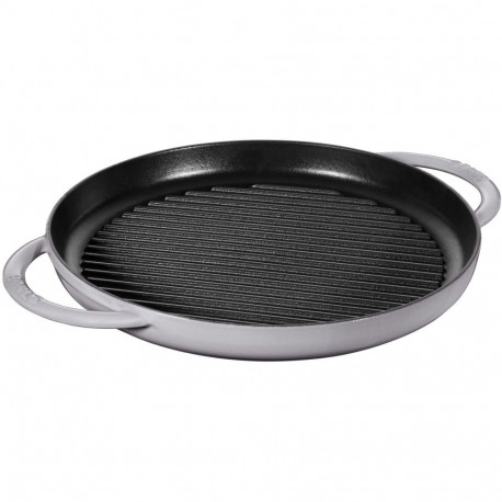 "Staub Grillpfanne induktion rund 30cm Graphit-grau"