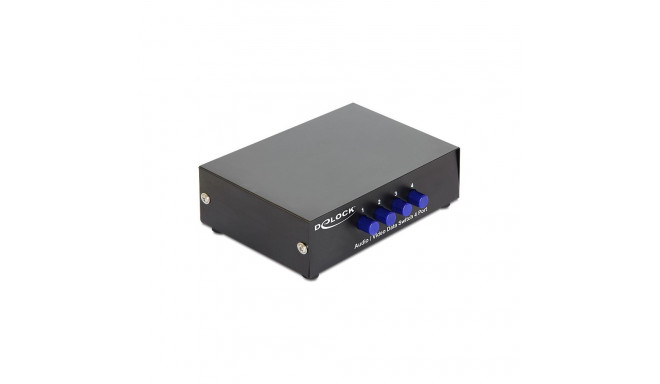 "DELOCK Switch 4-port Audio / Video manuell bidirektional"