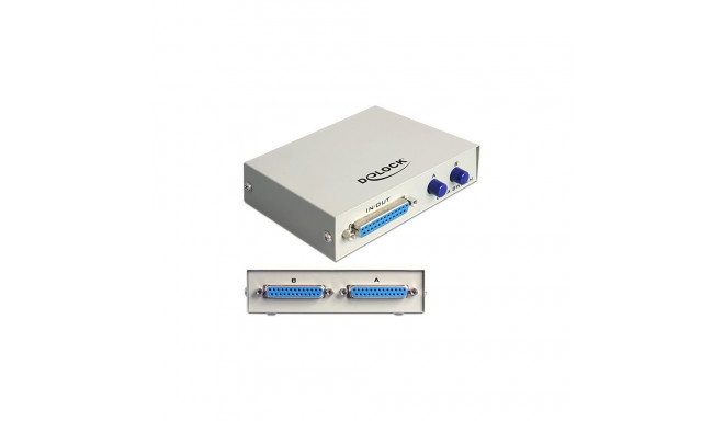"DELOCK DATA Switch 2-port Parallel manuell"