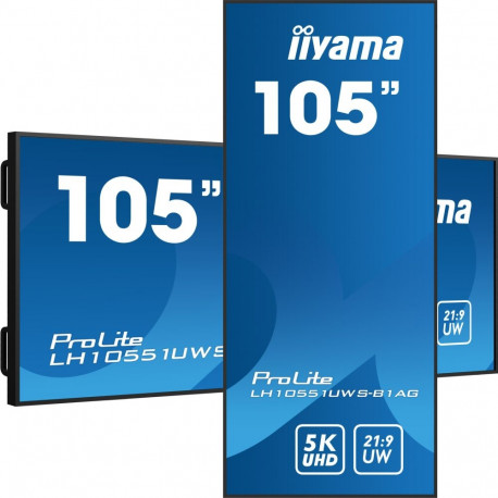 "IIYAMA 265.9cm(105"") LH10551UWS-B1AG 21:9 HDMI+DP+USB-C bl. retail (Speditionsversand)"