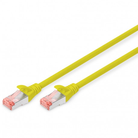 "DIGITUS Patchkabel Cat6 S/FTP 2xRJ45 0.5m gelb Hebelschutz Polybeutel"