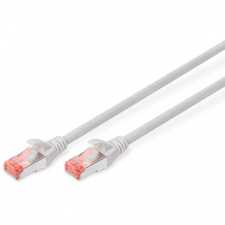 "DIGITUS Patchkabel Cat6 S/FTP 2xRJ45 1.0m grau Hebelschutz Polybeutel"