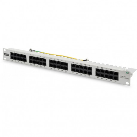 "DIGITUS Patchpanel 1HE 50-Port Cat3 ungeschirmt ISDN"