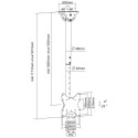 "Techly Ramie sufitowe LCD (020614) 42"" XL"