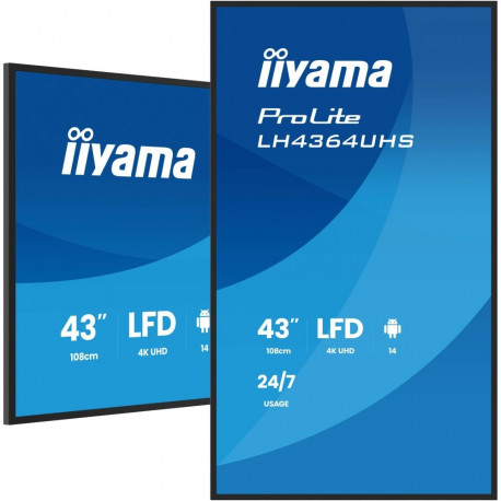 "iiyama LH4364UHS-B1AG 43 IN LCD UHD"