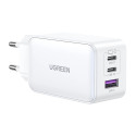 "UGREEN Nexode USB-A+2*USB-C 140W GaN Fast Charger+USB-C Cable wht"