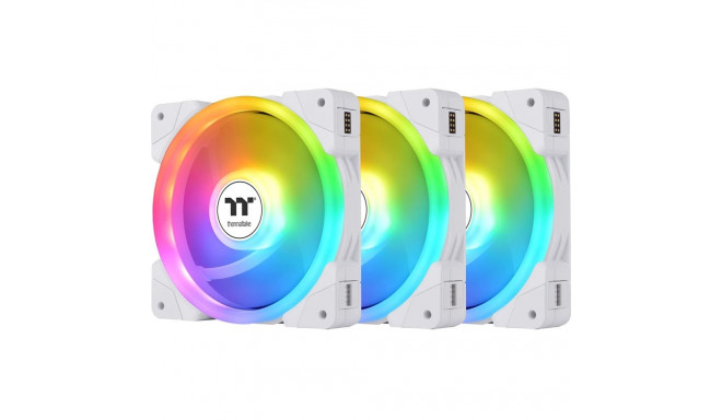 "140mm Thermaltake SWAFAN EX14 ARGB PC Cooling Fan White TT Premium Edition 3 Fan Pack"