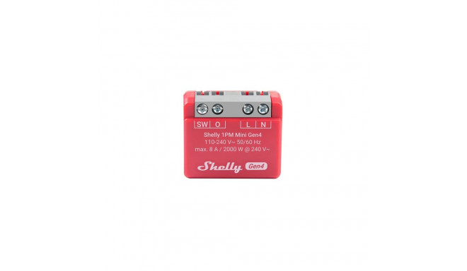 "Shelly Relais ""1PM Mini Gen4"" WLAN BT Matter Zigbee Messfunktion max 8A 1 Kanal Unterputz"