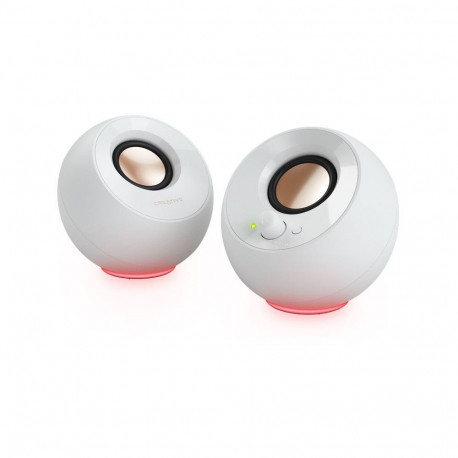 "Creative Lautsprecher Pebble SE RGB Stereo. weiß"