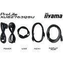 "68,6cm/27"" (2560x1440) iiyama ProLite XUB2763QSU-B1 16:9 QHD IPS 2ms 100Hz HDMI DP USB Speaker Piv