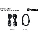 "61cm/24"" (1920x1080) iiyama ProLite XUB2493HS-B6 16:9 FHD IPS 0.5ms 100Hz HDMI DP Pivot"