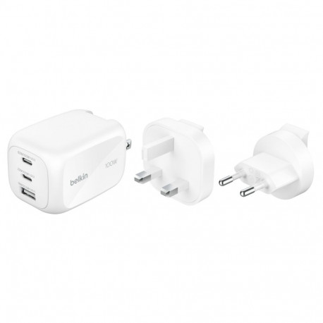 Belkin BOOST Charge 100W USB-C laadija 2xUSB-C/1xA WCH016hqWH