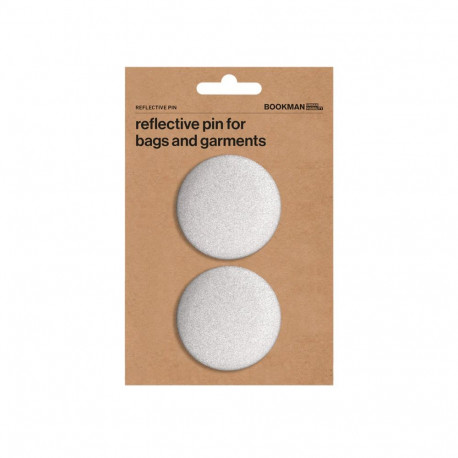 Helkur BOOKMAN Reflective Pin, ümmargune, must