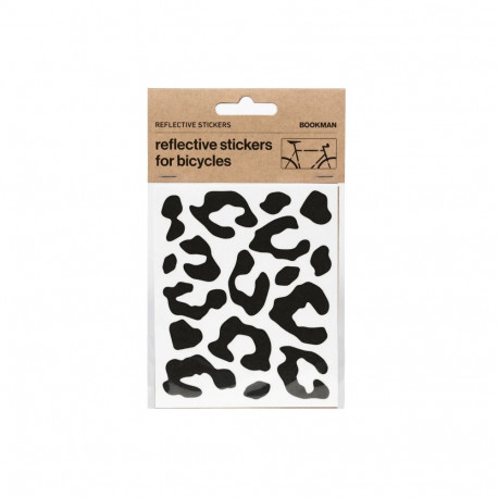 Helkurkleepsud jalgrattale BOOKMAN Reflective Stickers for Bicycles, Black Leopard