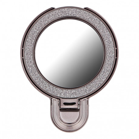 Phone stand CIRCLE MIRROR - stick-on - black