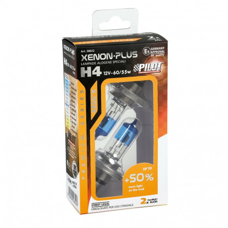 H4 ksenoon plus 2tk, 60/55W, P4 4800K