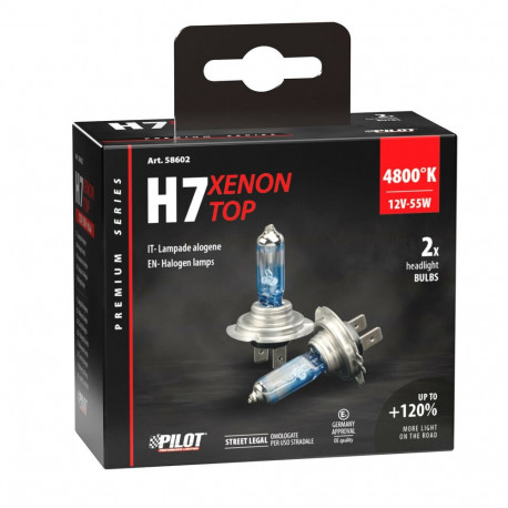 H7 ksenoon pirn 2 tk, 55W, PX26d +120%