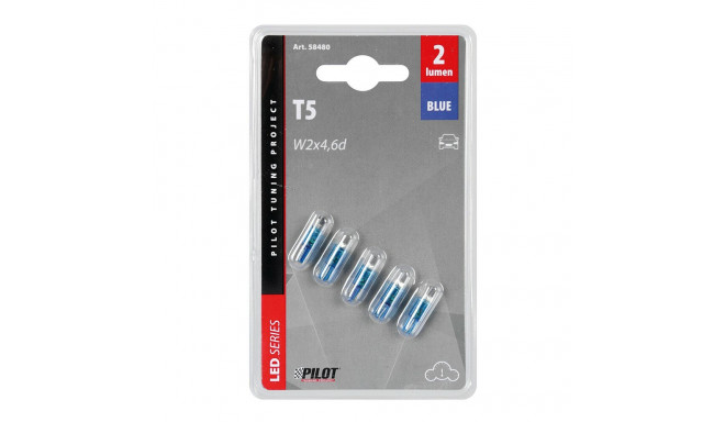 Led pirnid 5 tk,12V,W2#4,6D sinine