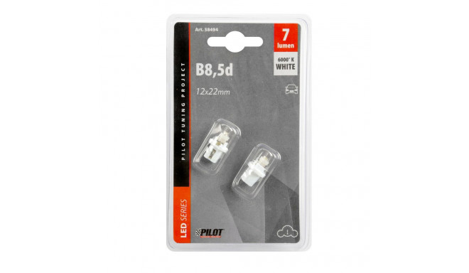 Pirnid 2tk 1led, B8, 5D,valge