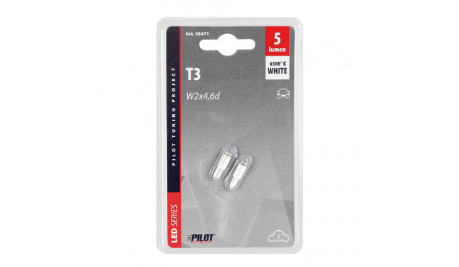 Hüper led 2tk,W2x4,6d, valge