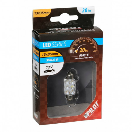 Pirn Festoon 6led,13x35mm,12V,SV8,5-8,va