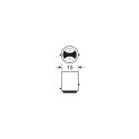 Led pirn 12V,21/5W,BAY15D punane