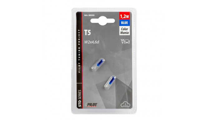 Pirnid 2tk 1,2W T5 W2#4,6D 12V