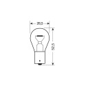 Pirn 2tk 21W BA15S , valge