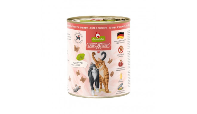 GRANATAPET DeliCATessen kalkun ja krevetid märg kassitoit 800g