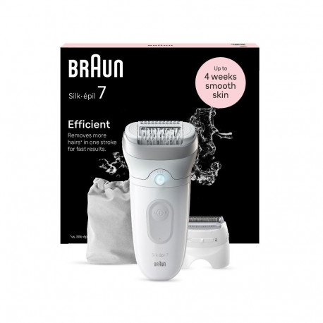Braun epilaator Silk-épil 7 7-041, hall, valge