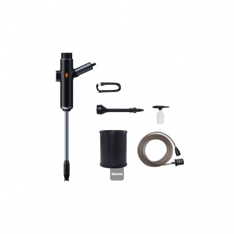 Dual Power Portable Electric Car Wash Spray Nozzle(set)Black BASEUS