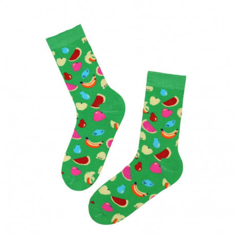 SOKISAHTEL FOOD rohelised puuviljadega sokid 446