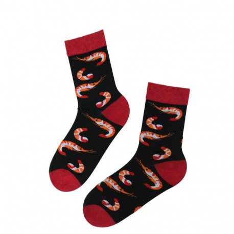 SOKISAHTEL ROCCO musta värvi krevettidega sokid 446