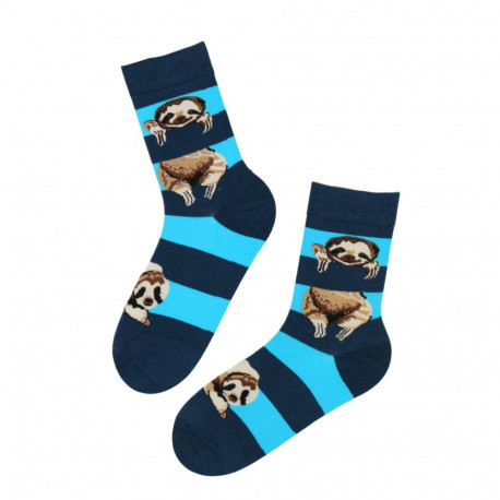 SOKISAHTEL ROCCO triibulised laiskloomaga sokid 446