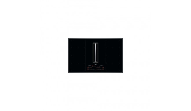 AEG CCE84779FB Black Built-in 83 cm Zone induction hob 4 zone(s) Built-in hood