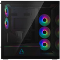 "Arctic Xtender (Black) mirrow black window with GPU vertical mount"