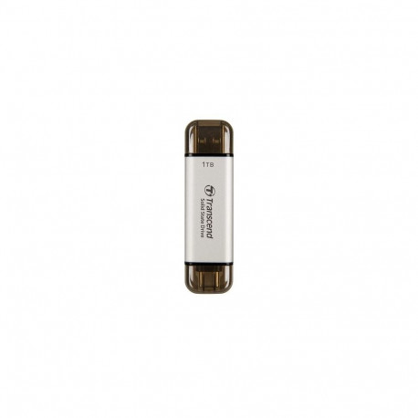 "TRANSCEND ESD310S 1TB External SSD USB 10Gbps Type C/A Silver"