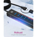 "ICY BOX IB-HUB1737-C3 USB-C/USB-A 3.2 HUB 7-Port 4xUSB-A; 3xUSB-C"