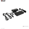 "Club3D KVM Switch 4K60Hz 2x USB-C> HDMI/DP/3xUSB/2xUSB-C/LAN"