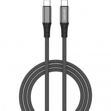 4smarts USB-C–USB-C kaabel PremiumCord 100W 3m, must