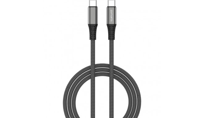 "4smarts USB-C auf USB-C Kabel PremiumCord 100W 3m. schwarz"