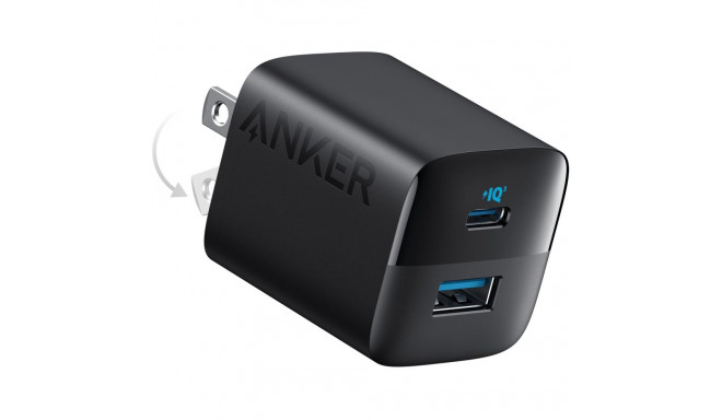 "Anker 323 Charger 33W 1 x USB-A 1 x USB-C PIQ 3.0 black"