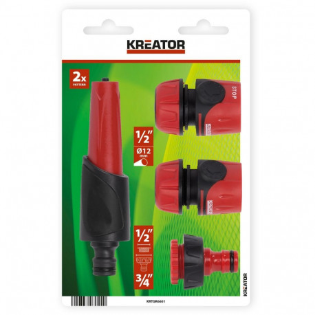 Kastmispüstoli komplekt 4 tk, KREATOR, KRTGR6601, Mahutavus: 0 L